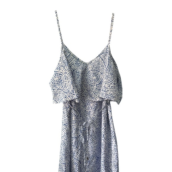 Maternity Motherhood Ruffle Top Maxi M Cottage Summer Beach Vacation Boho Preppy - Picture 6 of 10